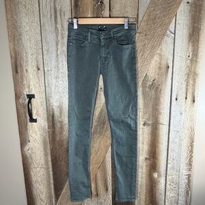 Mother X Freja The Muse Games Girls Play Skinny Jeans 26 Olive Green